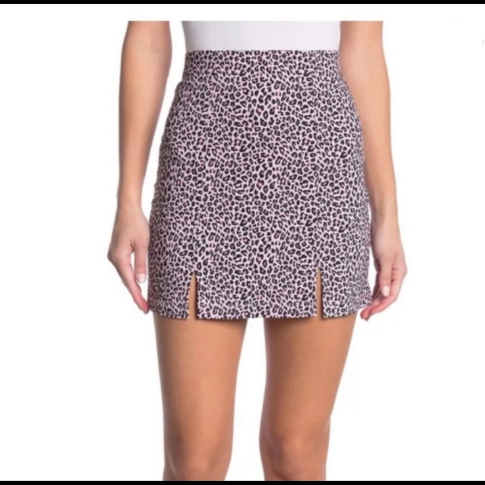 NWT Top shop Mini cheetah skirt